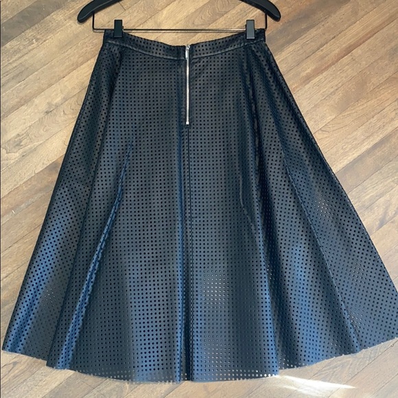 Club Monaco Perforated Faux Leather Skirt - Picture 2 of 3